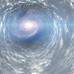 Abstract Space Art Drucke: Tunnel of Light