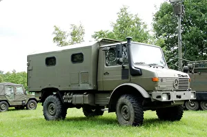 Drucke von Unimog-LKW der belgische Armee Belgien Drucke: Unimog-Traktor der belgischen Armee
