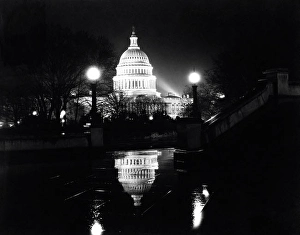 U.S. Capitol Building Drucke: Front of the U.S. Capitol in Washington D