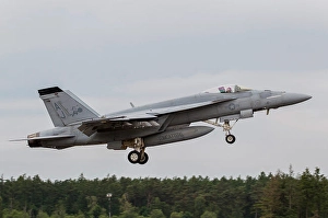 US Marineflieger F/A-18E Super Hornet beim Start.