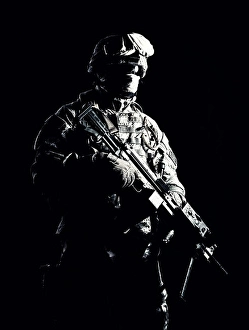 American Soldier Drucke: U.S. soldier in combat uniform