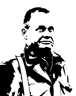 Illustration eines Vektors von General Lewis Chesty Puller.