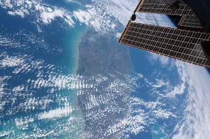 Atlantic Ocean Panorama Drucke: View from space of the state of Florida