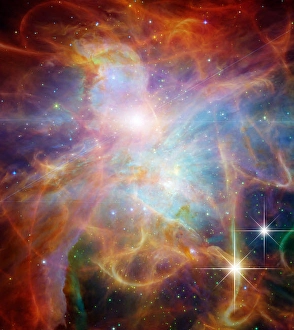 Abstract Space Art Drucke: Vivid abstract Galactic Space