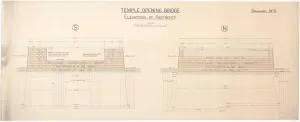 Brückentempelöffnung, Höhen der Fundamente