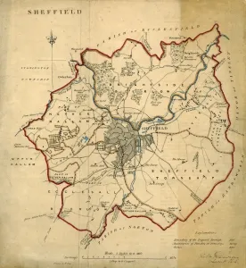 Karte von Sheffield