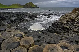 Atlantic Ocean Rock Formations Drucke: Basalt hexagonal rocks at the Giant's Causeway