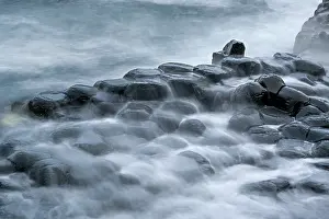 Coastal Landscape Photography Europe Drucke: Basalt hexagonal rocks at the Giant's Causeway
