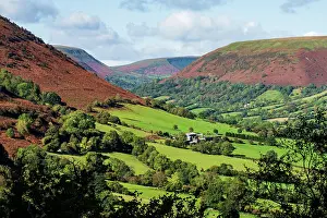 Western Europe Countryside Scenes Drucke: Fields in the lowlands of the Vale of Ewyas