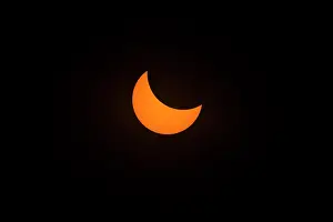 Total Solar Eclipse Photos Drucke: Partial eclipse of the sun prior to total eclipse