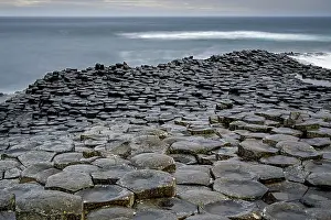 Atlantic Ocean Rock Formations Drucke: RF - Basalt hexagonal rocks at the Giant's Causeway