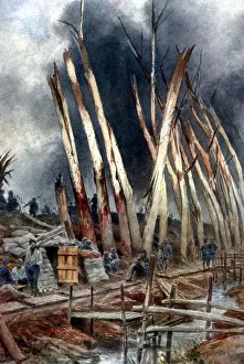 Flanders Battlefield Images Drucke: The 0ffensive at Yser, 1917