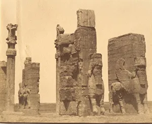 Metropolitan Museum Artwork Drucke: (15) [Gate of all Nations, Persepolis, Fars], 1840s-60s. Creator: Luigi Pesce