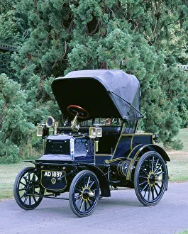 Vintage Motor Car Models Drucke: 1897 Daimler