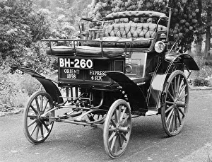 Old Fashioned Black And White Photos Drucke: 1898 Orient Express. Creator: Unknown