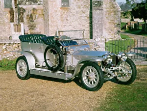 Edwardian Era Transport Drucke: 1907 Rolls Royce Silver Ghost