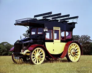 Public Transport Vehicles Drucke: A 1913 Thames coach