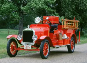 Vintage Fire Brigade Vehicles Drucke: 1927 Ford TT Fire engine
