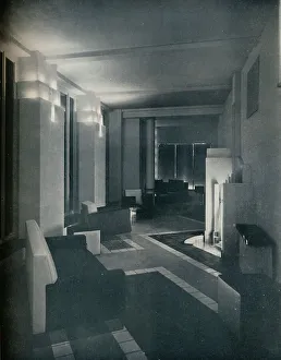 Die Innenräume der 1930er Jahre mit modernen Beleuchtungstechniken aus dem Jahr 1930