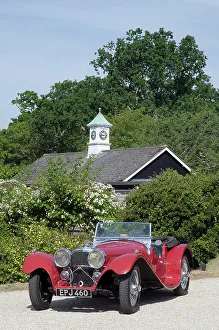 Classic Automobile Transport Drucke: 1937 SS 100