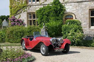 British Classic Car Drucke: 1937 SS 100