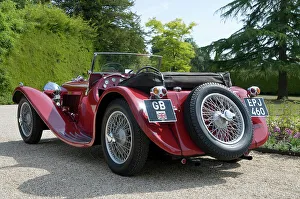 British Classic Car Drucke: 1937 SS 100