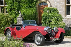 Classic Convertible Cars Drucke: 1937 SS 100