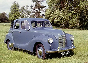 Vintage Car Transport Drucke: 1949 Austin A40 Devon