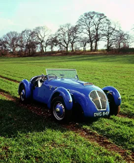 Classic Road Transport Vehicles Drucke: 1950 Healey Silverstone