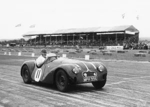 British Motor Racing Heritage Drucke: 1952 Connaught L2 at Boreham. Creator: Unknown