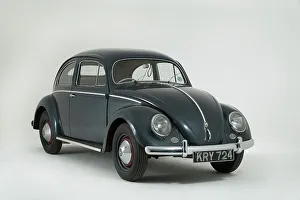 Die 1953er VW Käfer für den Auslandskauf, Kunstwerk des unbekannten Künstlers