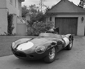 Black And White Automobile Photos Drucke: 1956 Jaguar D type. Creator: Unknown