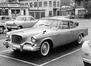 Classic American Cars Drucke: 1956 Studebaker Silver Hawk. Creator: Unknown