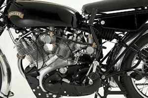 Classic Motorcycle Collection Drucke: 1956 Vincent Black Shadow