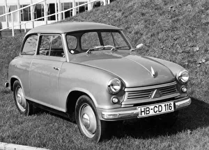 Black And White Automobile Images Drucke: 1958 Lloyd 600. Creator: Unknown