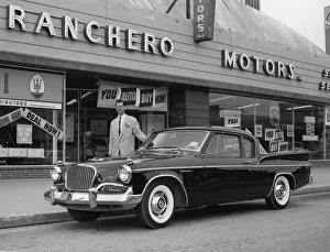 Classic American Cars Drucke: 1958 Studebaker Silver Hawk. Creator: Unknown
