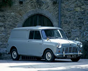 Classic Car Transport Drucke: 1960 Austin Mini Van