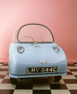 Vintage Road Transport Drucke: 1964 Peel Trident