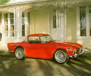 Vintage Convertible Cars Drucke: 1966 Triumph TR4 A