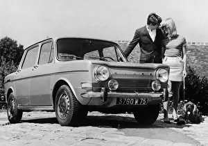 Retro Car Models Drucke: 1968 Simca 1000 Special. Creator: Unknown