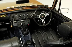 Retro Convertible Cars Drucke: 1975 MG Midget