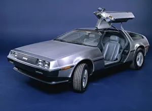 Vintage Road Transport Drucke: 1982 Delorean