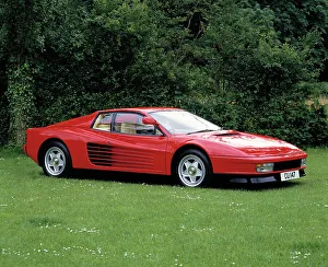 Retro Automobile Photography Drucke: 1985 Ferrari Testarossa