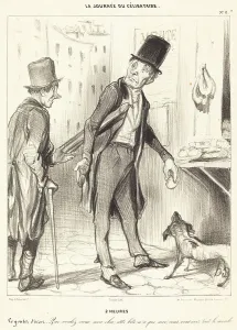 Antique Prints For Sale Drucke: 2 heures, 1839. Creator: Honore Daumier