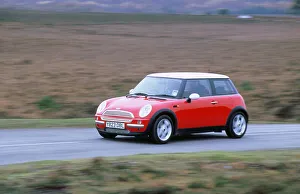 Vintage Automobile Transportation Drucke: 2001 Mini Cooper