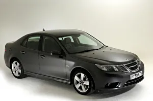 Studio Shot Of A Car Drucke: 2009 Saab 93