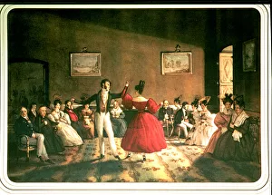 Elegant Couple Dancing Drucke: 2683726