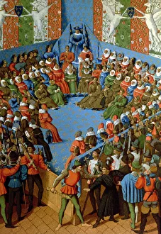 Medieval Court Scene Drucke: 2684566