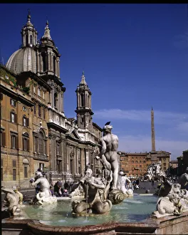 Fontana Dei Quattro Fiumi Drucke: 2685087
