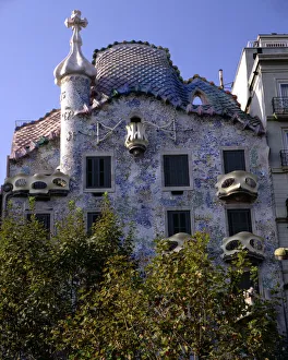 Passeig De Gracia Landmarks Drucke: 2685103